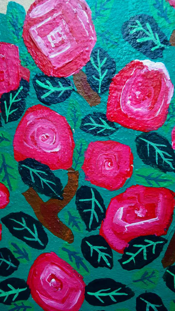Rosas rosas balcon